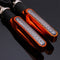 4pcs Orange Motorcycle LED Turn Signal Indicator Blinkers Amber Light