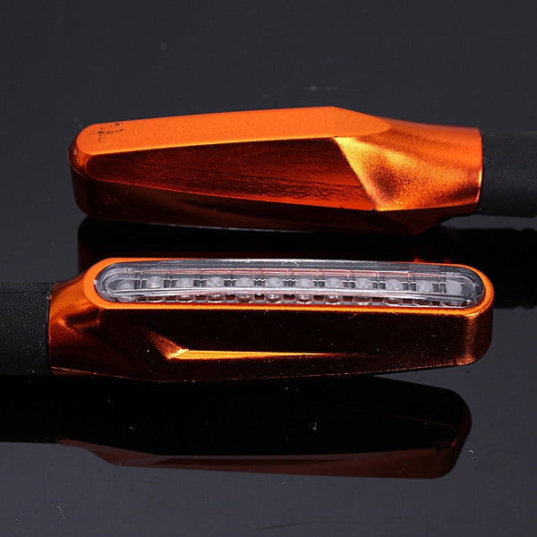 4pcs Orange Motorcycle LED Turn Signal Indicator Blinkers Amber Light