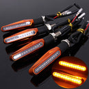 4pcs Orange Motorcycle LED Turn Signal Indicator Blinkers Amber Light