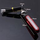 4pcs Red Motorcycle LED Turn Signal Indicator Blinkers Amber Light