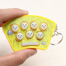Mini Whack-A-Mouse Mole Attack Game Key Chain Amusement Game
