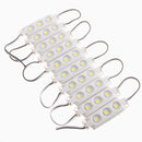 10pcs Molding Waterproof 3LED 5050 SMD Module Light White/Warm White
