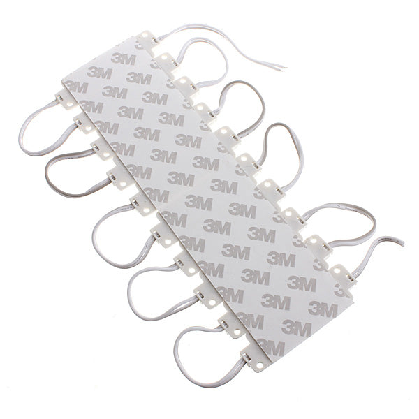 10pcs Molding Waterproof 3LED 5050 SMD Module Light White/Warm White