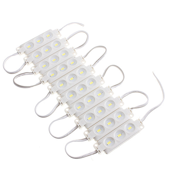 10pcs Molding Waterproof 3LED 5630 SMD Module Light White/Warm White