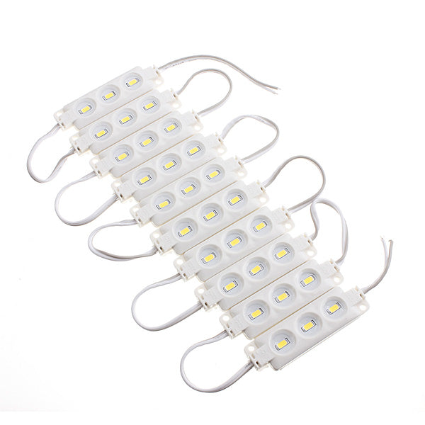 10pcs Molding Waterproof 3LED 5630 SMD Module Light White/Warm White