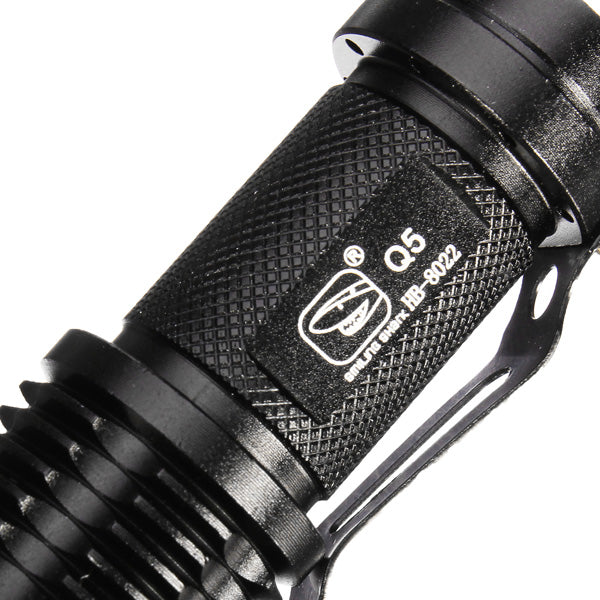 Smiling Shark SS-8022 Q5 3modes Zoomable Mini LED Flashlight