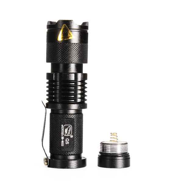 Smiling Shark SS-8022 Q5 3modes Zoomable Mini LED Flashlight