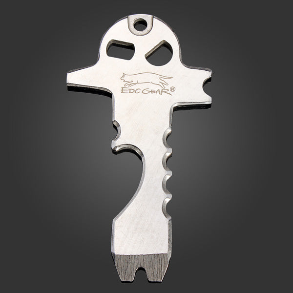 Skull EDC Outdooors Tool Opener Pry Screwdriver Crowbar Camping Tool
