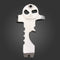 Skull EDC Outdooors Tool Opener Pry Screwdriver Crowbar Camping Tool
