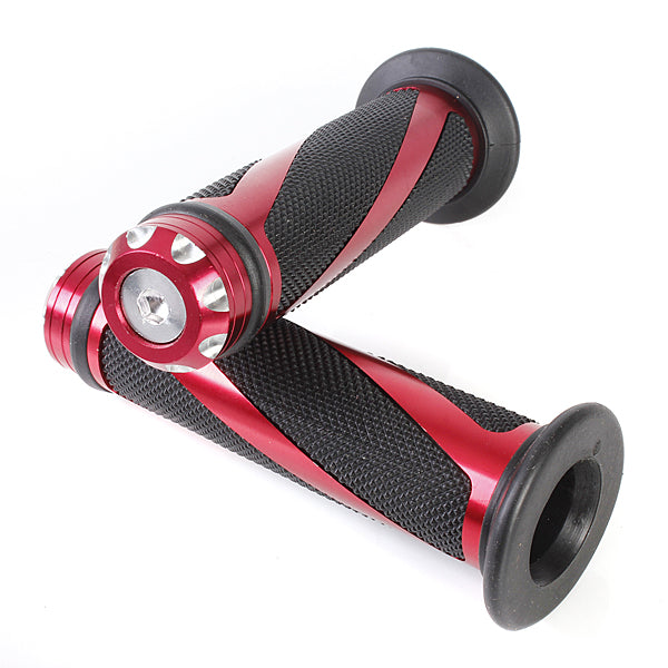 CNC Aluminum Motorcycle Handlebar Gel Hand Grips Bar Rubber