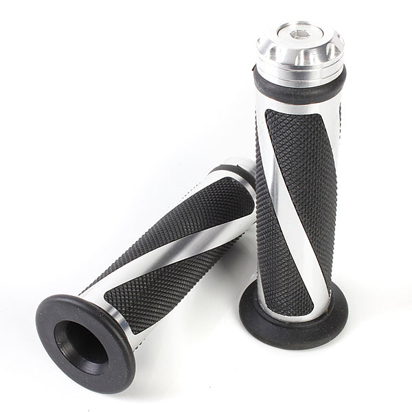 CNC Aluminum Motorcycle Handlebar Gel Hand Grips Bar Rubber