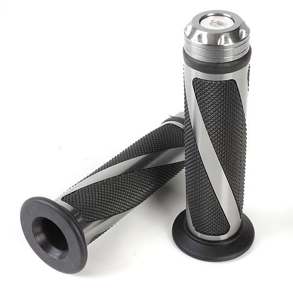 CNC Aluminum Motorcycle Handlebar Gel Hand Grips Bar Rubber