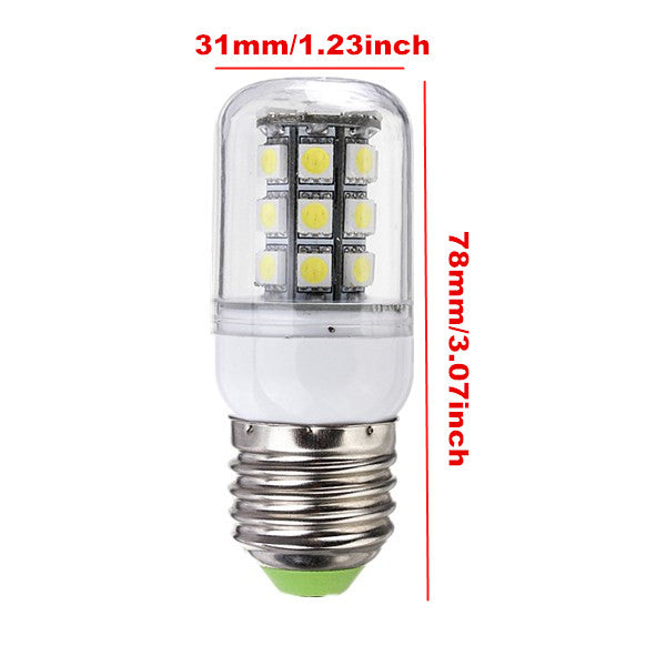 E27 LED Bulbs 12V 3W 27 SMD 5050 White/Warm White Corn Light
