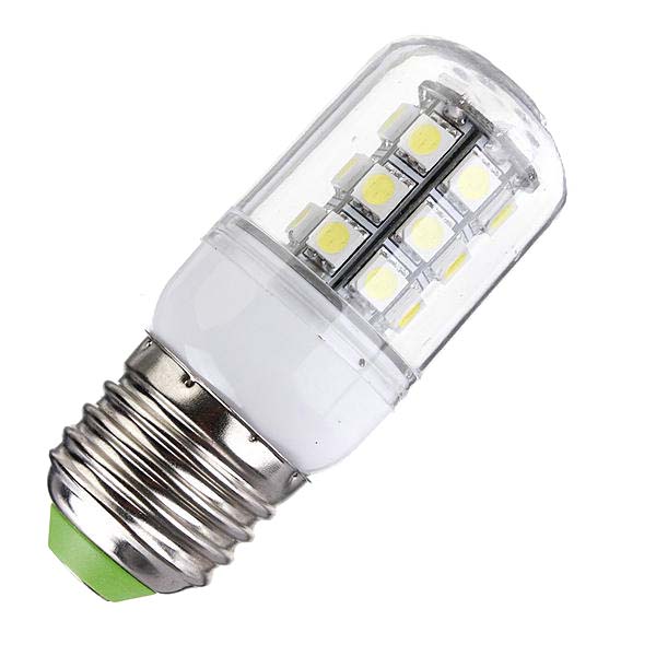 E27 LED Bulbs 12V 3W 27 SMD 5050 White/Warm White Corn Light