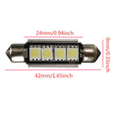 Car Dome 5050 SMD LED Canbus Bulb Light Interior Festoon led 42MM