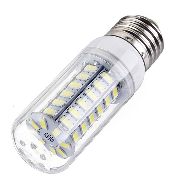 E27 6W 56 SMD 5730 LED Ultra Brigh Cover Corn Bulb AC 220V