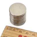 10PCS 25x2mm N35 Strong Round Rare Earth Neodymium Magnetic Toys