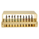 30pcs Diamond Polishing Grinding Heads Diamond Disinfection Burrs High Speed Handpieces