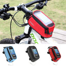 ROSWHEEL Bicycle Mobile Phone Touch Screen Bag Frame Tube Bag