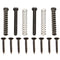 Guitar Humbucker Pickup Screws Kit Mounting Screws With Springs Black