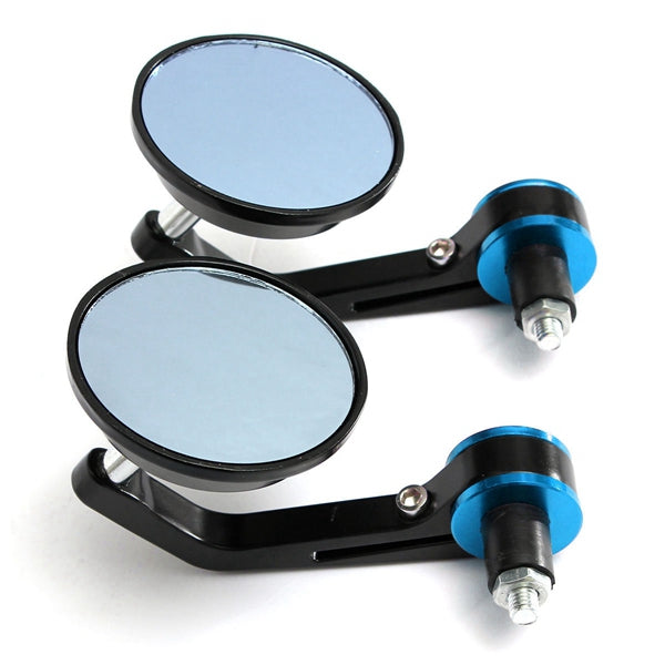 7/8 inch Motorcycle Motor Bike Bar End Rear View Mirror Rrounded
