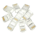 50PCS RJ45 Plug Ethernet Gold Plated Network Connector