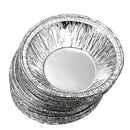 125Pcs  Disposable Round Silver Foil Baking Cookie Cup Cake Tart Mold