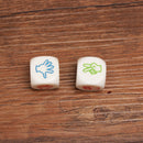 2PCS Finger-guessing Game Dice Rock-Paper-Scissors Game Toys