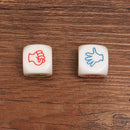 2PCS Finger-guessing Game Dice Rock-Paper-Scissors Game Toys