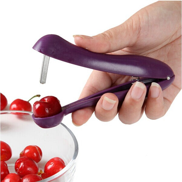 Honana Stainless Steel Handheld Cherry Pitter Fruit Olive Core Remover Tool Fruit Seed Remover