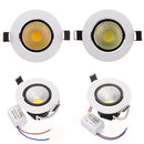 6W Dimmable COB LED Recessed Ceiling Light Fixture Down Light 220V
