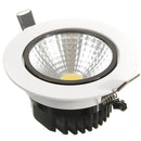12W Non-dimmable COB LED Recessed Ceiling Light Fixture Down Light Kit