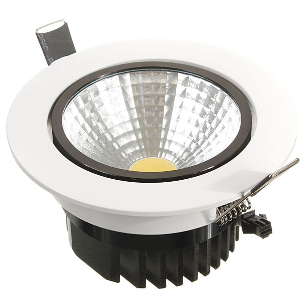12W Non-dimmable COB LED Recessed Ceiling Light Fixture Down Light Kit