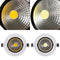 12W Non-dimmable COB LED Recessed Ceiling Light Fixture Down Light Kit