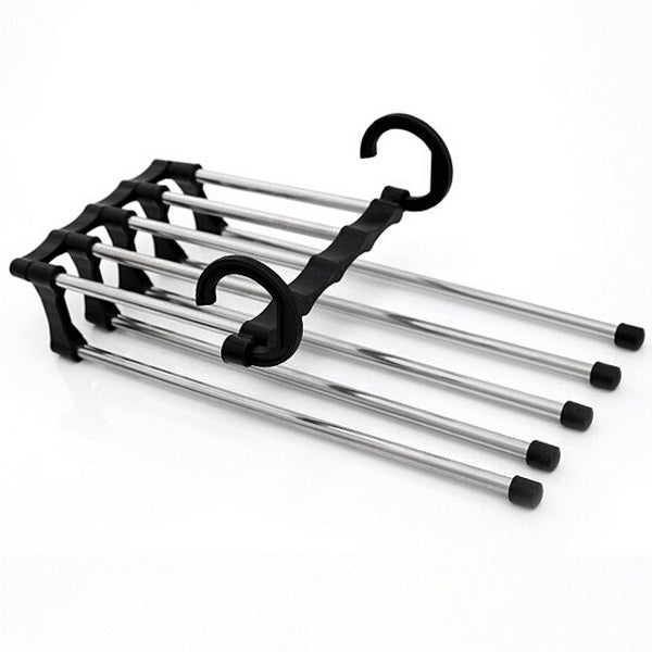 Stainless Steel Multifunction Retractable Trousers Hanger Jeans Holder