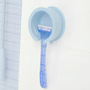 Wall Suction Shaver Holder Razor Tool Shelf Blue White
