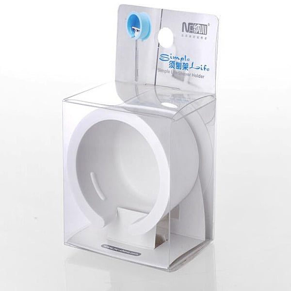 Wall Suction Shaver Holder Razor Tool Shelf Blue White