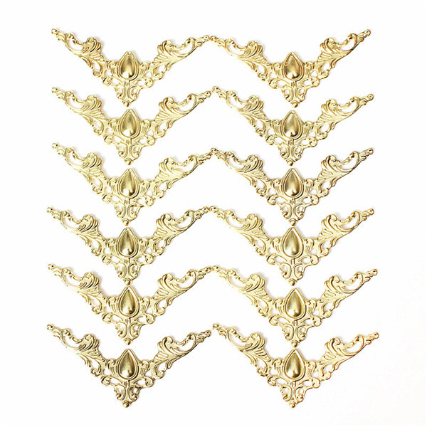 12pcs Jewelry Box Gift Wine Case Book Scrapbook Album Corner Decorative Protector