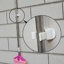 Multifunction Broom Mop Hook Pole Holder Spring Clip Design