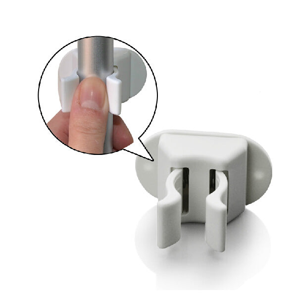 Multifunction Broom Mop Hook Pole Holder Spring Clip Design