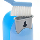 Toilet Brush Set With Base Plate Cleaning Brushs Blue Yellow