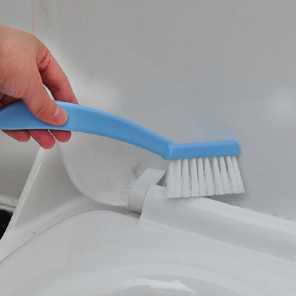 Toilet Brush Set With Base Plate Cleaning Brushs Blue Yellow