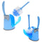 Toilet Brush Set With Base Plate Cleaning Brushs Blue Yellow
