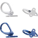 White Motorcycle Luggage Hooks Aluminum Scooter