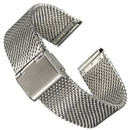 18mm 20mm 22mm Unisex Stainless Steel Chainmail Watch Strap Band