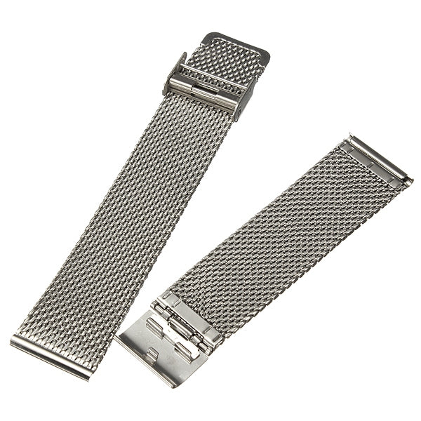 18mm 20mm 22mm Unisex Stainless Steel Chainmail Watch Strap Band