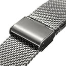 18mm 20mm 22mm Unisex Stainless Steel Chainmail Watch Strap Band