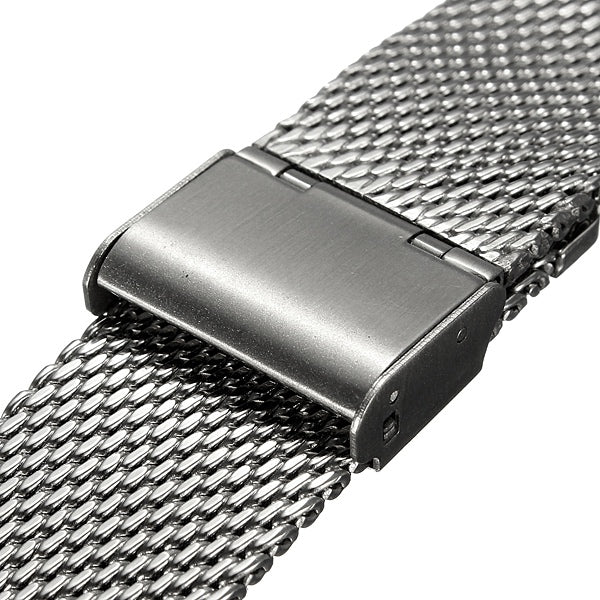 18mm 20mm 22mm Unisex Stainless Steel Chainmail Watch Strap Band