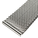 18mm 20mm 22mm Unisex Stainless Steel Chainmail Watch Strap Band