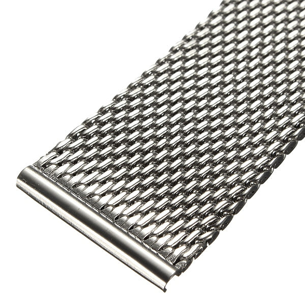 18mm 20mm 22mm Unisex Stainless Steel Chainmail Watch Strap Band